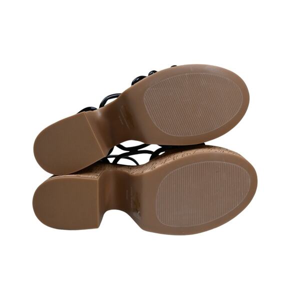 Nine West Womens 9.5 Olander Platform Sandal in Black NEW - Picture 10 of 11